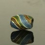 Ancient Roman mosaic glass ribbon bead 319MSAa